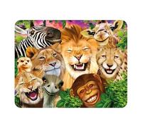 3D LiveLife Magnet - Safari Smiles from Deluxebase. Lenticular Animal Fridge Magnet. Decorative 3D Safari Flat Magnets. Cute Small Magnets for Fridge, Dishwasher and Whiteboard.