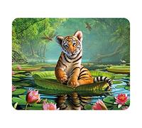 3D LiveLife Magnet - Tiger Lily from Deluxebase. Lenticular Animal Fridge Magnet. Decorative 3D Tiger Flat Magnets. Cute Small Magnets for Fridge, Dishwasher and Whiteboard.