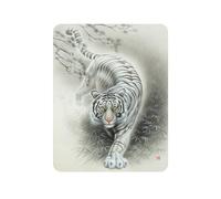 3D LiveLife Magnet - White Tiger from Deluxebase. Lenticular 3D Animal Fridge Decor. Magnetic picture for kids and adults with artwork licensed from renowned artist, Inoichiro Sekiguchi
