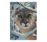3D LiveLife Notebook - Silent Encounter from Deluxebase. Spiral Bound Lined Notebook with 80 Recycled Pages, 3D Big Cat Art Notebooks for Work, Gifts and School Supplies, (21 x 14.5 cm)