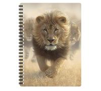 3D LiveLife Notebooks - Eat My Dust from Deluxebase. 80 Page Lined Lenticular 3D Lion Notebook. A5 Notebook for Superb School or Office Stationery.