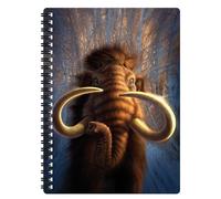 3D LiveLife Notebooks - Mammoth from Deluxebase. 80 Page Lined Lenticular 3D Jurassic Notebook. A5 Notebook for Superb School or Office Stationery.