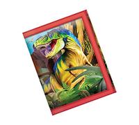 3D LiveLife Wallets - Dino Smiles from Deluxebase. Cool Lenticular Dinosaur Trifold Wallet with Zipper, Coin Pocket, Keyring and Card Holder. Animal Themed Small Gifts for Men and Women.