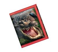 3D LiveLife Wallets - Gator Bog from Deluxebase. Cool Lenticular Alligator Trifold Wallet with Zipper, Coin Pocket, Keyring and Card Holder. Animal Themed Small Gifts for Men and Women.