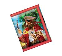 3D LiveLife Wallets - Pirate Island from Deluxebase. Cool Lenticular Fantasy Trifold Wallet with Zipper, Coin Pocket, Keyring and Card Holder. Treasure Themed Small Gifts for Men and Women.