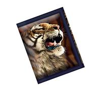 3D LiveLife Wallets - Tiger Stripes from Deluxebase. Cool Lenticular Big Cat Trifold Wallet with Zipper, Coin Pocket, Keyring and Card Holder. Animal Themed Small Gifts for Men and Women.