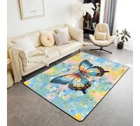 3D Living Room Carpet, Abstract Butterfly Printed Rug, Soft Comfortable Non-Slip Rectangle Floor Mat For Dining Bedroom Home Decor, 100 X 150 Cm -6458816560
