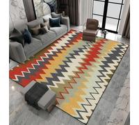 3D Living Room Carpet, Abstract Geometric Texture With Stripes Washable Printed Rug, Soft Comfortable Non-Slip Rectangle Floor Mat For Dining Bedroom Home Decor, 40 X 60 Cm Easy Clean /6375468493101