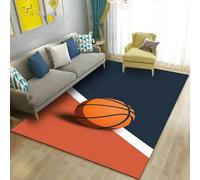 3D Living Room Carpet, Basketball Football Tennis Billiards Washable Printed Rug, Soft Comfortable Non-Slip Rectangle Floor Mat For Dining Bedroom Home Decor, 200 X 300 Cm Easy Clean -495491157745