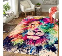 3D Living Room Carpet, Lion Wild Animal Printed Rug, Soft Comfortable Non-Slip Rectangle Floor Mat For Dining Bedroom Home Decor, 60 X 120 Cm -81505155798
