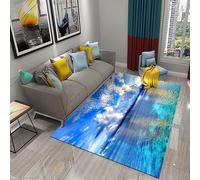 3D Living Room Carpet, Seaside View Washable Printed Rug, Soft Comfortable Non-Slip Rectangle Floor Mat For Dining Bedroom Home Decor, 40 X 60 Cm Easy Clean -83630349615