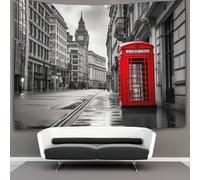 3D London Street Scene Printed Wall Blanket Home Decoration Bedding Poster Wall Art Tapestry Wall Hanging Tapestry Soft Polyester for Bedroom,Decorations Beach Blanket College Dorm 150cmx200cm