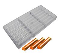 3D Long Stick Christmas Snowflake Chocolate Mold Clear Polycarbonate Chocolate Stick Mould DIY Handmade Maker Ice Muffin Tray Bakeware Pan Confectionery Cake Mould Baking Dish Kitchen Supplies