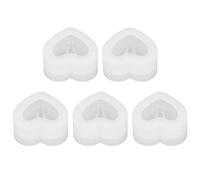 3D Love Heart Silicone Mould Easy Release High Temperature Resistant for Cake Decoration Soap Crafts