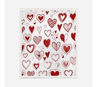 3D Love Throw Blanket 100x130cm Microfiber Fleece Ultra Super Soft Fleece Cozy Plush Warm Romance Theme Blanket All Season Bedding for Bed Couch Travel（MXX 8-9）