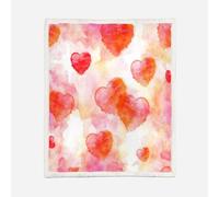 3D Love Throw Blanket 130x150cm Microfiber Fleece Ultra Super Soft Fleece Cozy Plush Warm Romance Theme Blanket All Season Bedding for Bed Couch Travel（MXX 32-9）