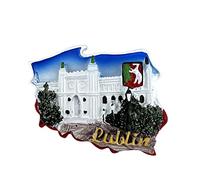 3D Lublin Poland Fridge Magnet Souvenir Gift,Resin Handmade Lublin Refrigerator Magnet Home & Kitchen Decoration Collection