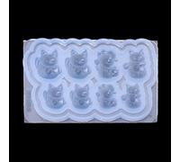 3D Lucky Cats Silicone Molds Resin Fortunes Figure Casting Mould Beautiful Miniature Lucky Silicone Expoy Resin Jewelry