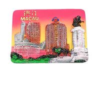 3D Macau China souvenir Fridge Magnet Travel Sticker, Home & Kitchen Decoration Macao refrigerator magnet