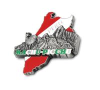 3D - PERU, MACHU PICCHU Metal Fridge Magnet Sticker City Holiday Souvenir Travel Memory on Refrigerator Gift - Machu Pichu)