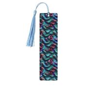 3D Magic Dragon Scales Wooden Bookmark with Tassel for Reading, Perfect Gift for Book Lovers
