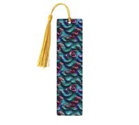 3D Magic Dragon Scales Wooden Bookmark with Tassel for Reading, Perfect Gift for Book Lovers