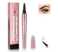 3D Magic Micro Eyebrow Pencil, Waterproof Eyebrow Pencil with 4 Fork Tip Applicator, Waterproof Eyebrow Pencil, Magic Eyebrow Pencil for Natural Makeup Eyebrow Pencil 1
