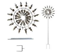 3D Magic Wind Spinner, Garden Windmill, Metal Wind Sculpture Catchers, Magic Windmill Spinner Stake For Patio Lawn Outdoor Decoration