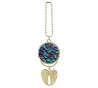 3D Magical Dragon Scales Car Pendant, Rear View Mirror Hanging Ornament, Auto Decor for Rearview Mirror, Keychain Golden-Style