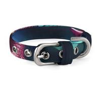 3D Magical Dragon Scales Dog Collar Adjustable Soft and Comfortable Puppy Collars with Metal Buckle Pet Collar for Small Medium Pet