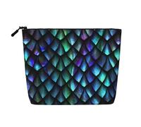 3D Magical Dragon Scales Pattern A Versatile Travel Makeup Bag, Ideal for Daily Routines and Business Journeys