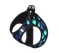 3d Magical Dragon Scales Pattern Print Adjustable Harness Leash Set For Cats And Dogs, Soft Breathable Kitten Puppy Mesh Vest With Reflective Design, Escape-Proof Lead For Small Pets Walking Training