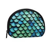 3D Magical Dragon Scales Pattern Print Coin Purse Mini Wallet for Women Girls Personality Small Coin Pouch Shell Storage Bag Clutch Wallets, One Size, Casual