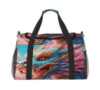 3D Magical Dragon Scales Pattern Print Daily essentials Large Capacity Hand Carry Bag for Weekend Getaways style Bags