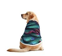 3d Magical Dragon Scales Pattern Print Dog Outfit Sleeveles, Funny Pet Dog Clothes Machine Washable Shirt Vest For Medium Large Dogs