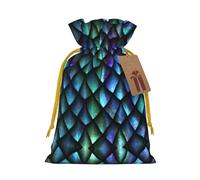 3d Magical Dragon Scales Pattern Print Drawstring Gift Bags,For Holiday Season,Birthdays,Anniversaries And Any Special Occasion