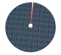 3d Magical Dragon Scales Pattern Print Festive Christmas Tree Skirt For Decor Xmas Mat Home Party And Ceremonies Supplies