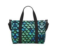 3D Magical Dragon Scales Pattern Print Italy Flag Print Versatile Handbag for Travel,Hand-Held Crossbody Travel Bag for Your Every Need