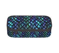 3D Magical Dragon Scales Pattern Print Multifunctional Pencil Case Stationery Storage Bag Supplies Cosmetic Items Adults