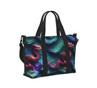 3D Magical Dragon Scales Pattern Print Travel Hand Bag for Women Men for Gym Weekend Vacation Beach Vacations Daily Use