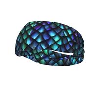 3D Magical Dragon Scales Pattern Print Unisex-Adult Sports Sweatband Versatile Sport Headbands Moisture Wicking Headband