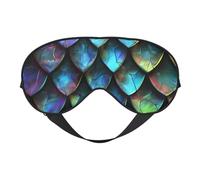 3D Magical Dragon Scales Pattern Printed Eye Mask,Blackout Sleep & Eye Mask for Women,Sleep Mask with Adjustable Strap, Suitable for Both Bedtime and Travel