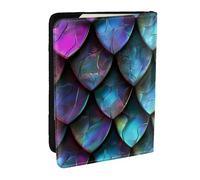 3D Magical Dragon Scales Pattern Printed Passport Holder - 6.5 x 4.5 Inch RFID Blocking Travel Wallet,Stylish Passport Cover,Lightweight Document Organizer for Cards