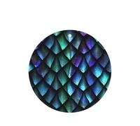 3d Magical Dragon Scales Pattern Round Car Air Fresheners Cards Set, Lavender Scent Hanging Air Freshener, 10/24 Pcs