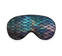 3D Magical Dragon Scales Pattern Sleep Mask,Adjustable Strap Sleeping Mask, Complete Light Blocking Sleep Shade Cover,Soft Breathable Comfortable Blindfold for Women and Men