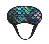 3D Magical Dragon Scales Pattern Sleep Mask for Side Sleeper Soft Breathable Sleeping Eye Mask Blackout Silk Eye Sleep Shade Cover with Elastic Strap Night Blindfold for Women Men Travel Nap