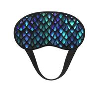 3D Magical Dragon Scales Pattern Sleeping Mask for Adults Blackout, Comfortable Eye Mask Blocking Light for Travel, Yoga