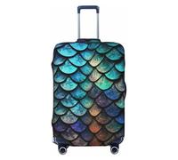 3d Magical Dragon Scales Pattern Travel Luggage Cover Suitcase Protector Washable Elastic Suitcase Cover Anti-Scratch Luggage Protector Large Travel Suitcase Baggage Cover Fits 18-32 Inch Suitcase