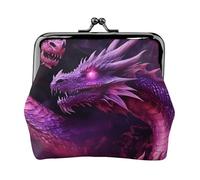 3D Magical Dragon Scales Print Exquisite Versatile Kiss Lock Coin Purse Cute Small Zipper Wallet for Coins Cards