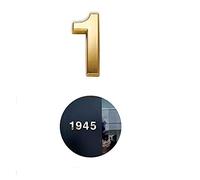 3D Mailbox Number, TopE Gold Waterproof Self Adhesive 3D Number Stickers House Room Door Number for Home Apartment Cabinet Table Mailbox Outdoor Indoor Use (1)